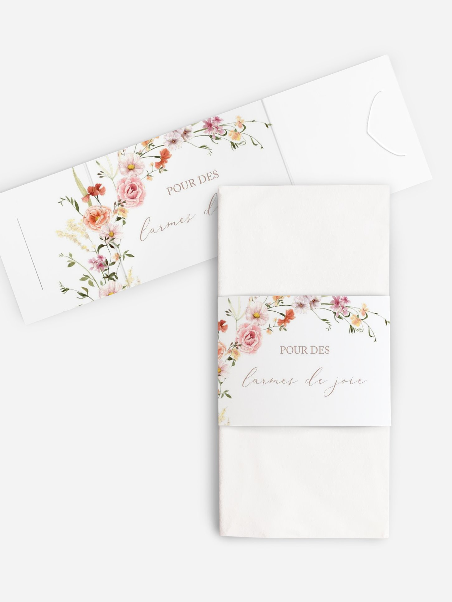 Étui pour mouchoir Arche de fleurs
