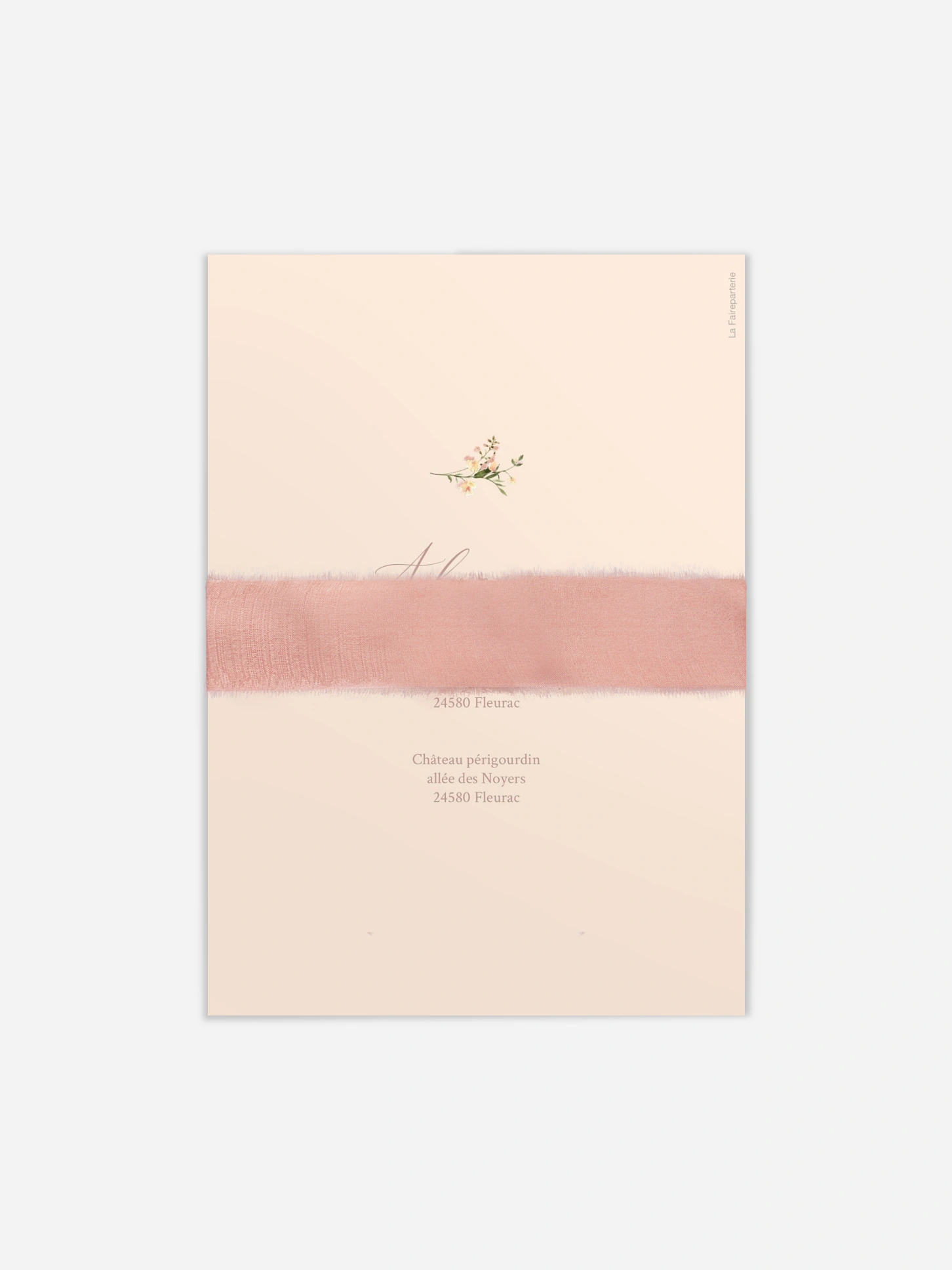 Faire-part de mariage Arche de fleurs