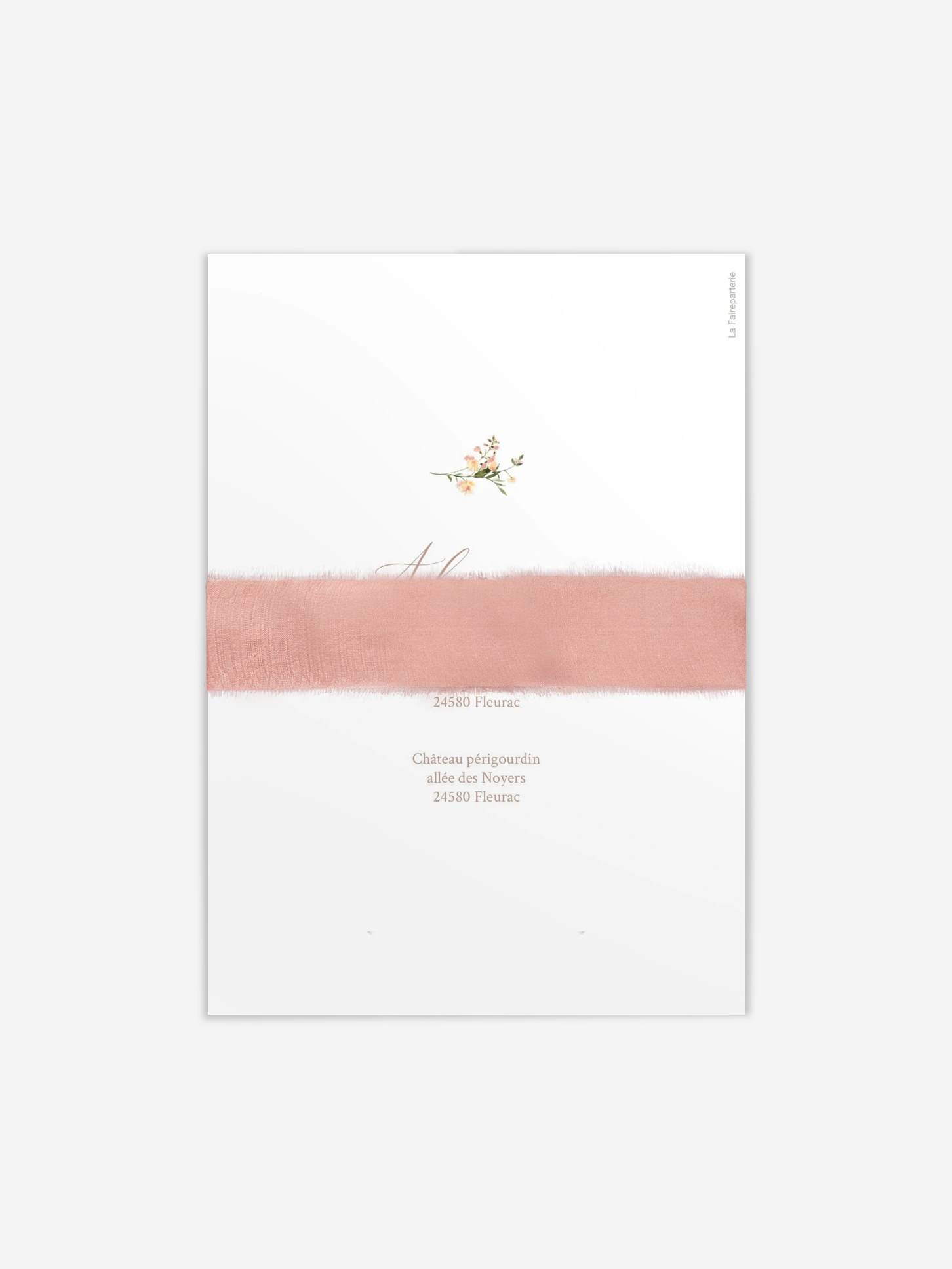 Faire-part de mariage Arche de fleurs