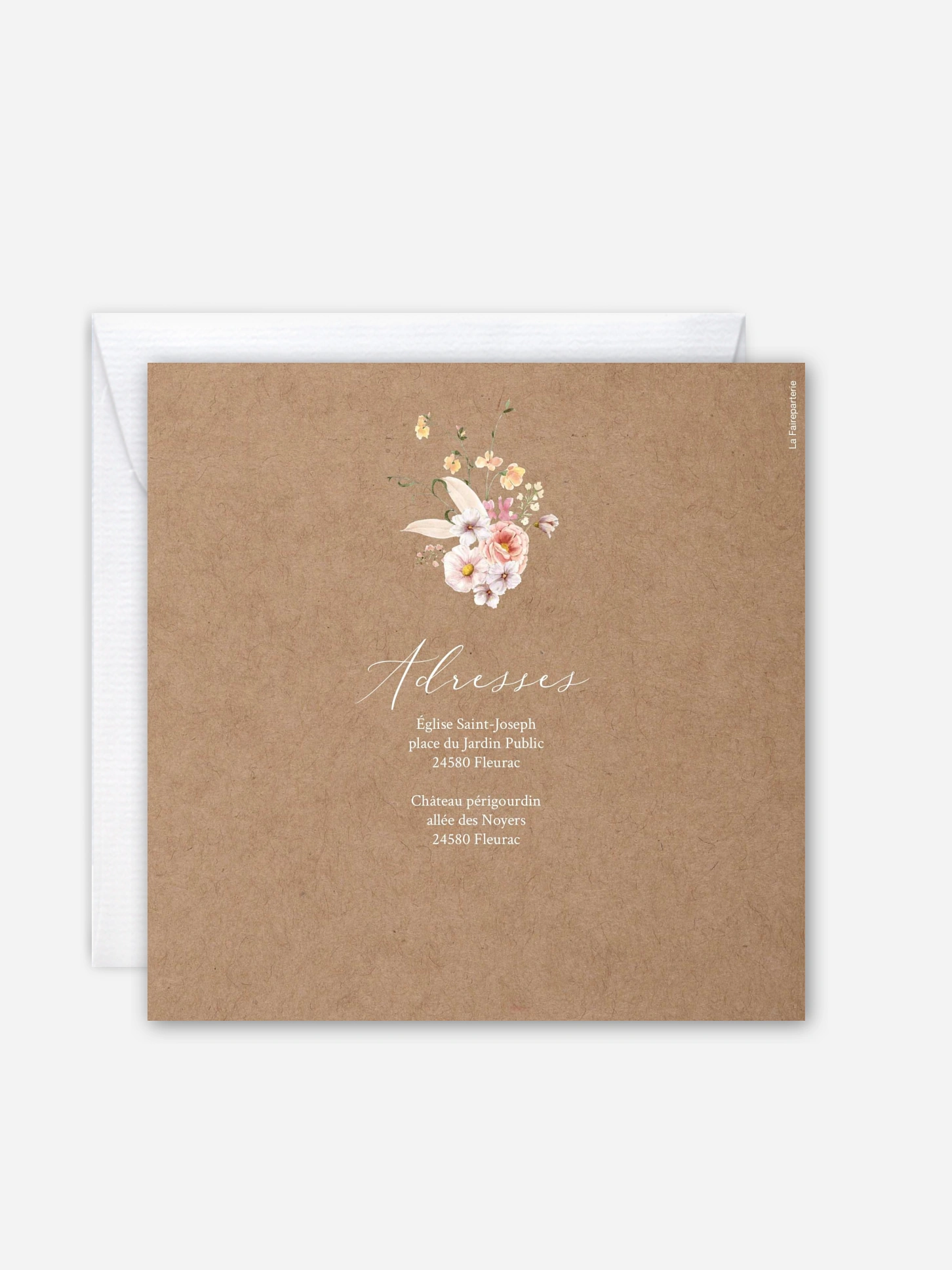 Faire-part de mariage Arche de fleurs