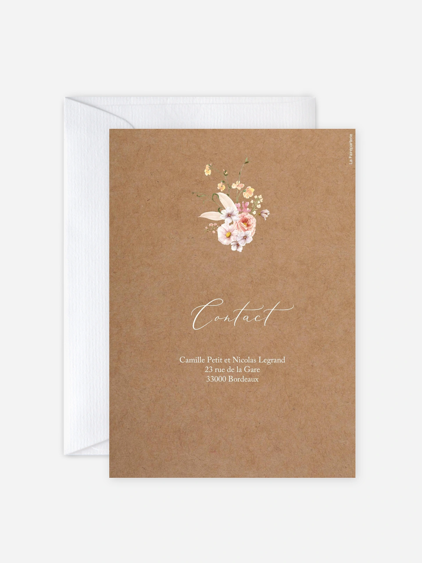 Faire-part de mariage Arche de fleurs