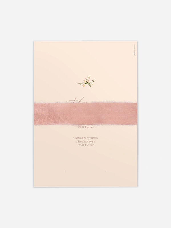 Faire-part de mariage Arche de fleurs
