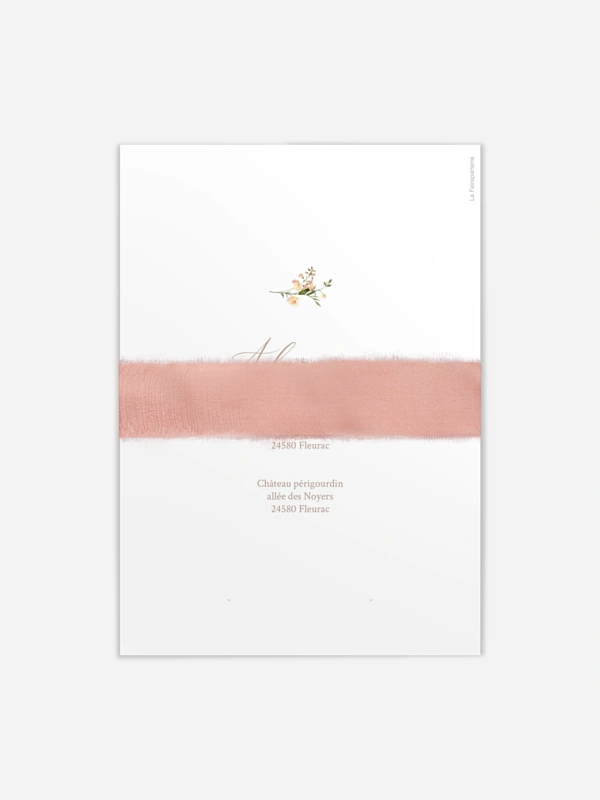 Faire-part de mariage Arche de fleurs