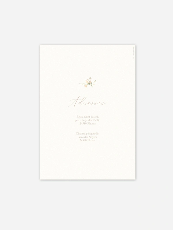 Faire-part de mariage Arche de fleurs