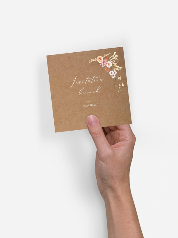 Carte brunch Arche de fleurs