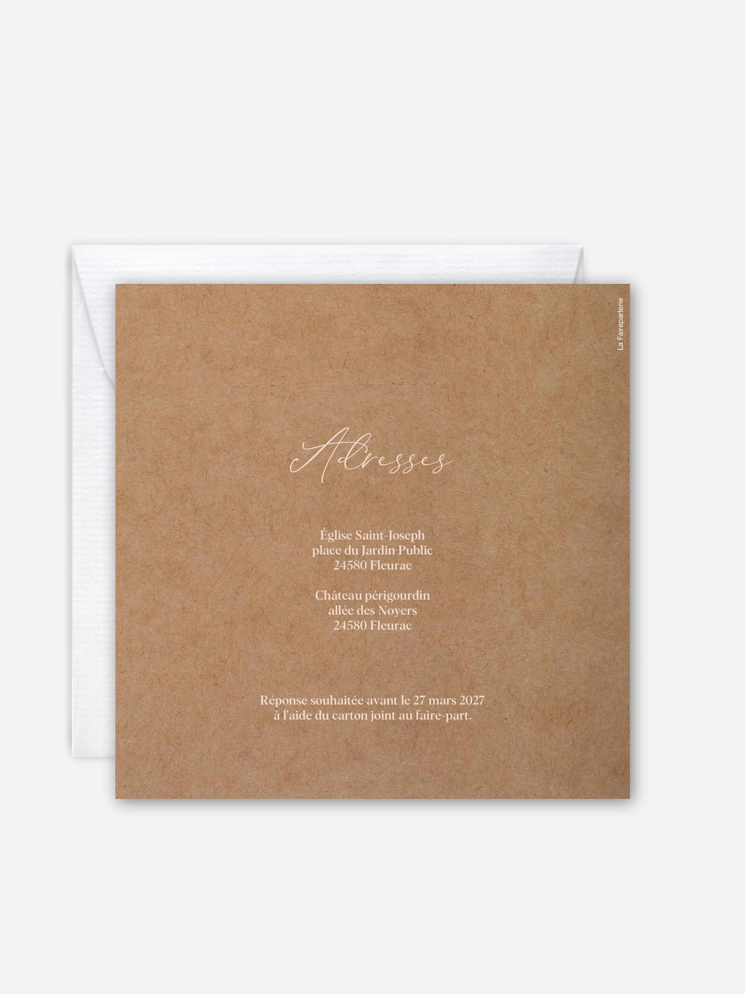 Faire-part de mariage Bouquet tendre