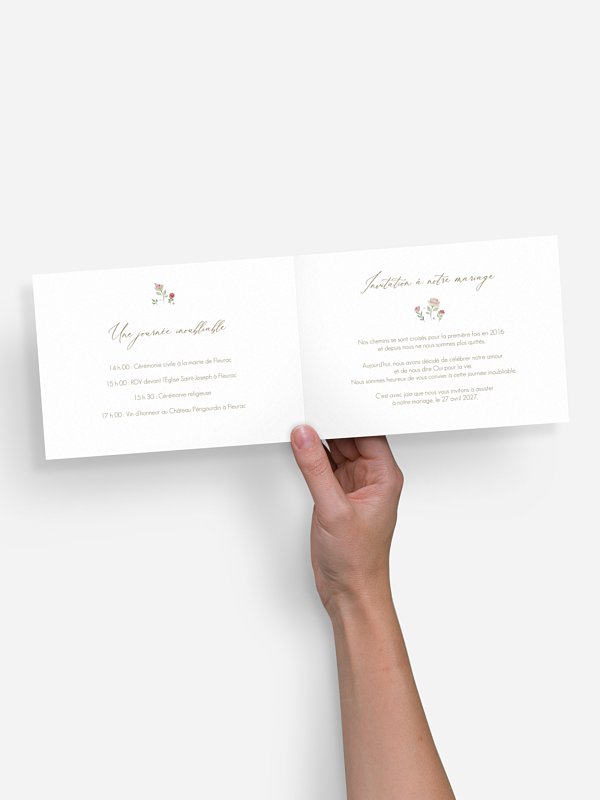 Faire-part de mariage Couple romantique