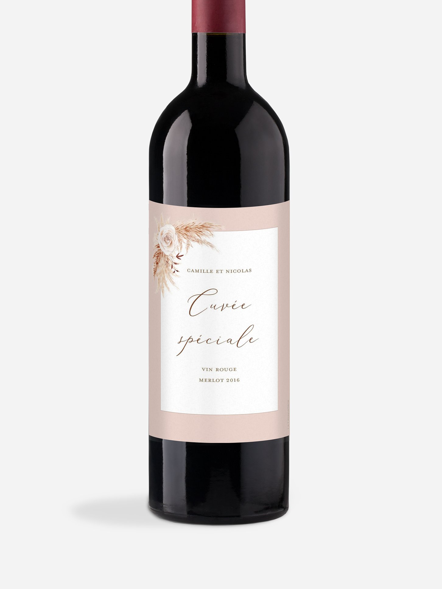 Étiquette bouteille Arc bohème