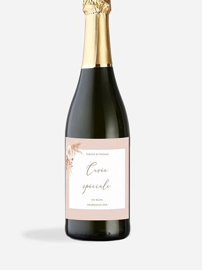Étiquette bouteille Arc bohème