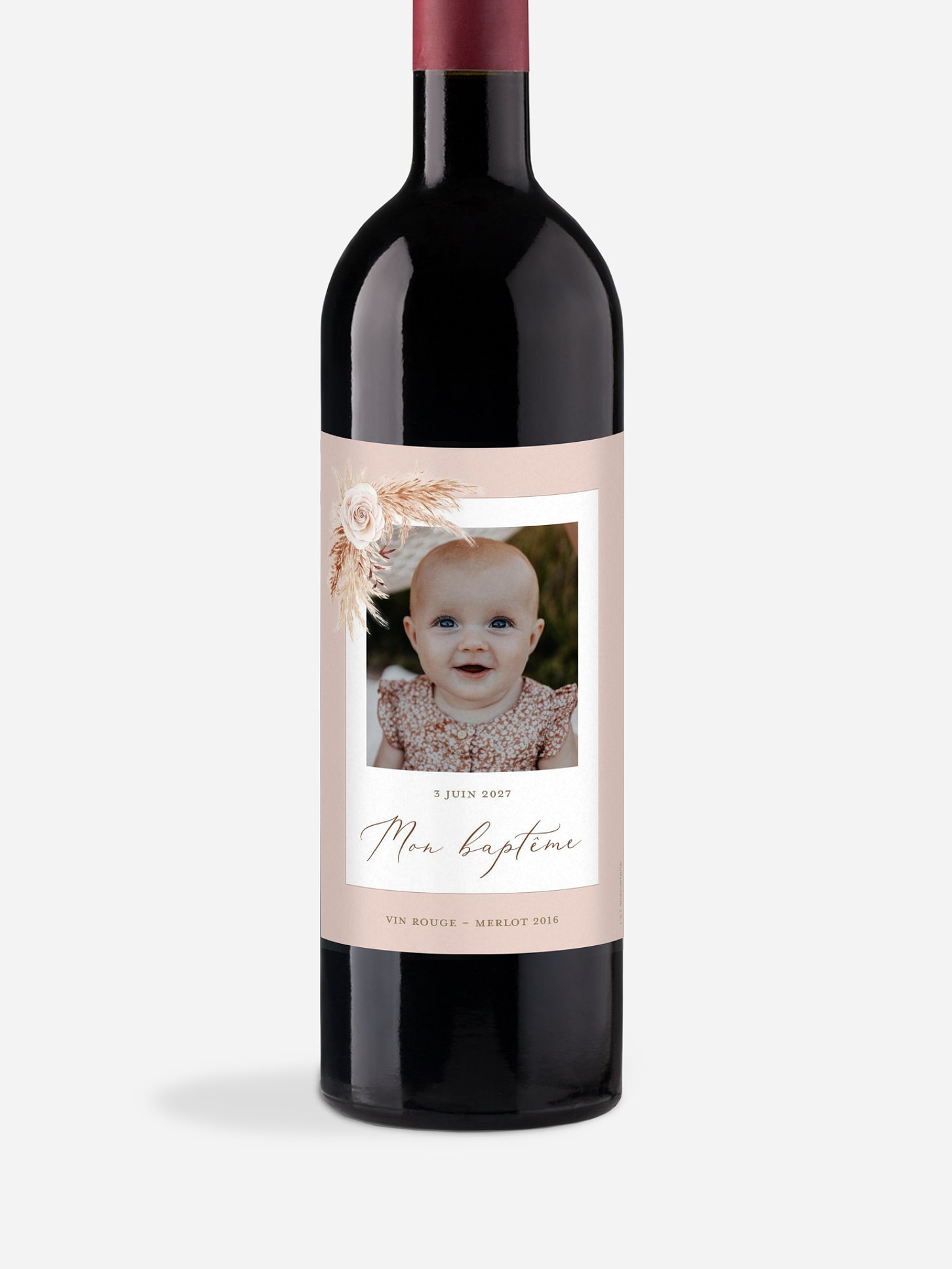 Étiquette pour bouteille Arc bohème