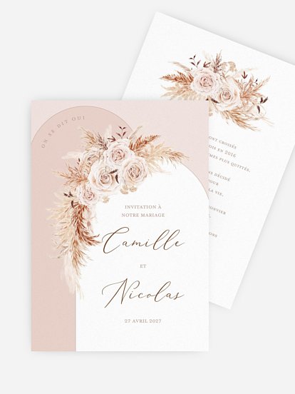 Faire-part de mariage Arc bohème