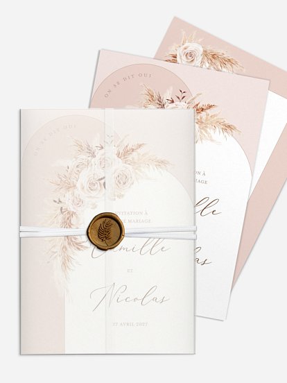 Faire-part de mariage Arc bohème