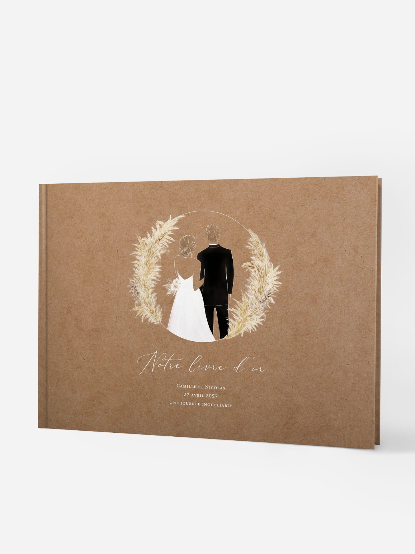 Livre d'or Amour précieux pampas