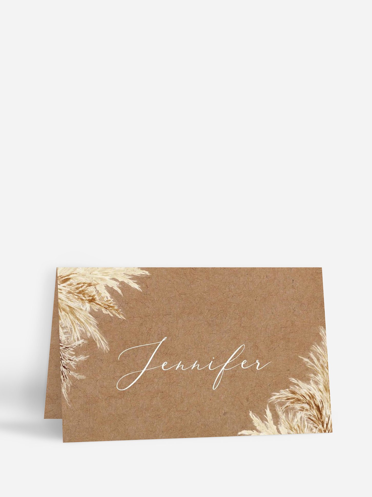 Marque-place mariage Amour précieux pampas
