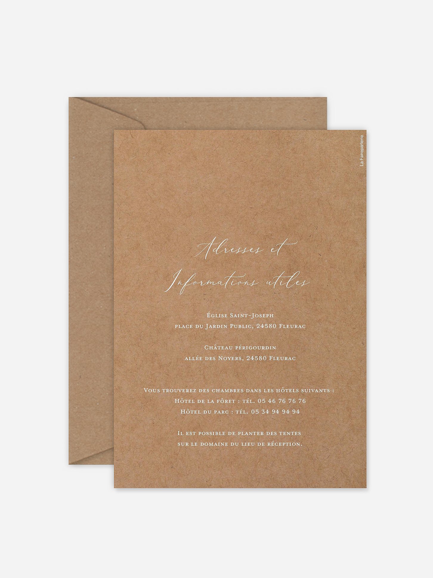 Faire-part de mariage Amour précieux pampas