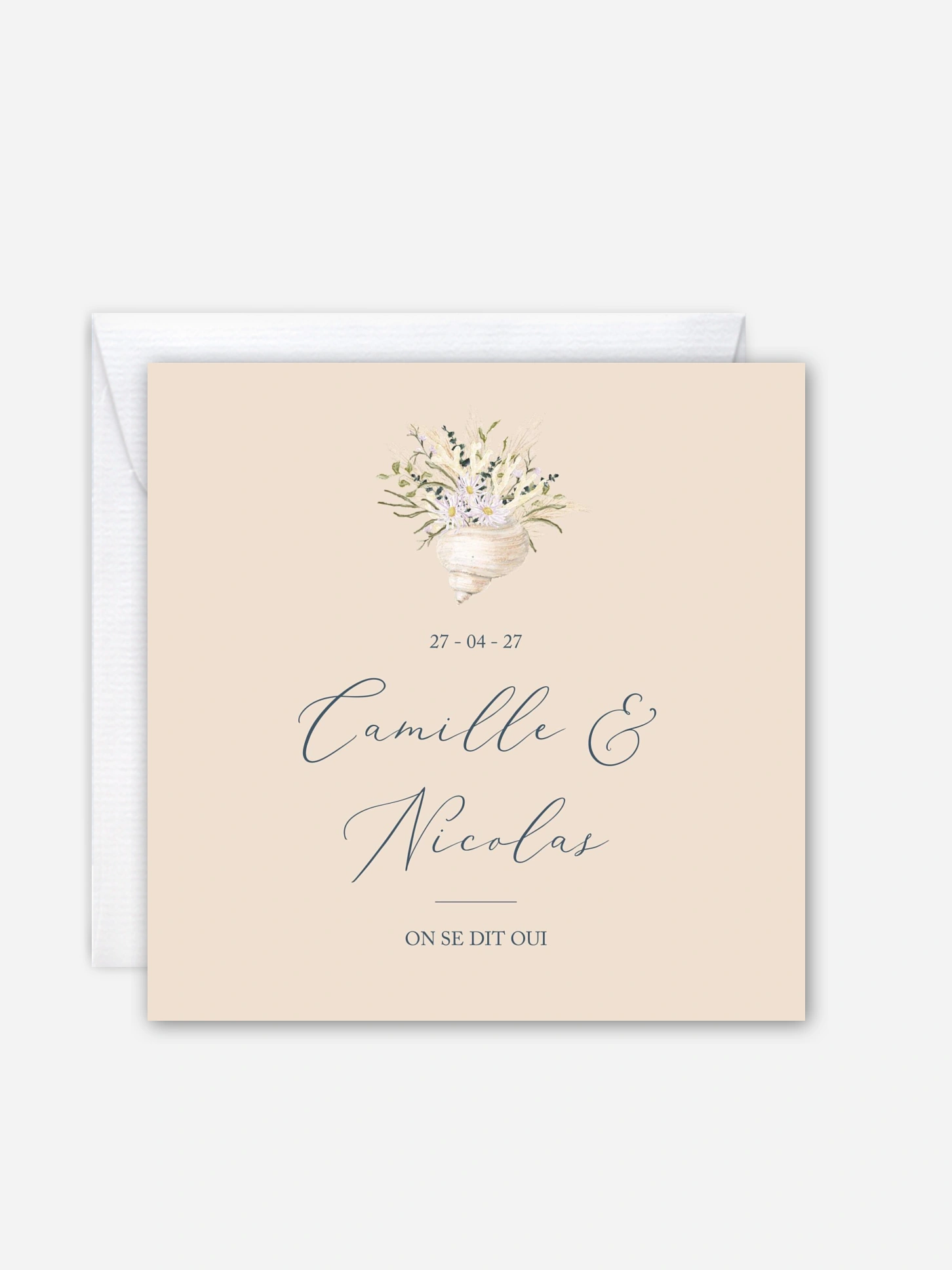 Faire-part de mariage Amour marin