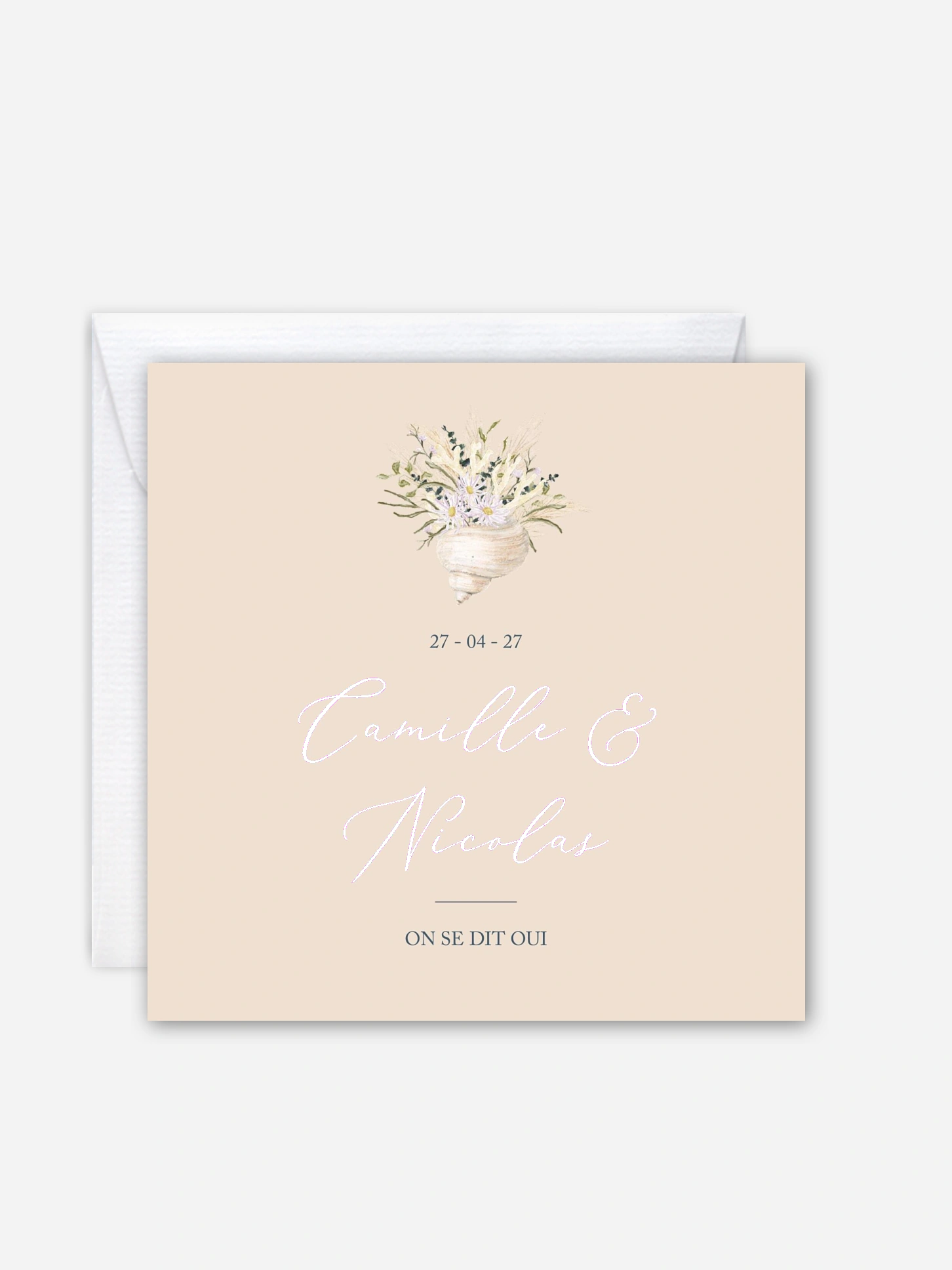 Faire-part de mariage Amour marin