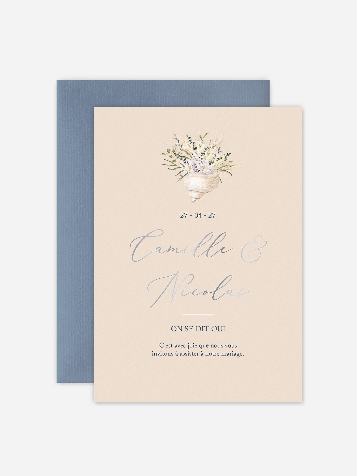 Faire-part de mariage Amour marin