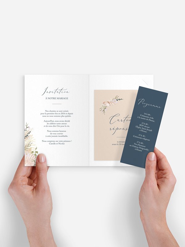 Faire-part de mariage Amour marin