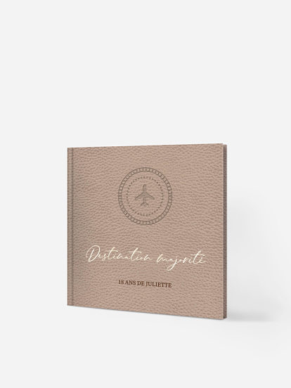 Livre d'or anniversaire Passeport vintage