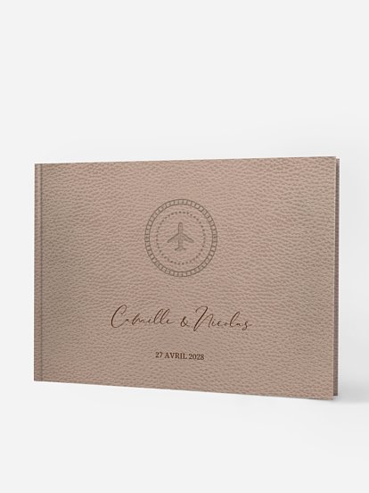 Livre d'or Passeport vintage