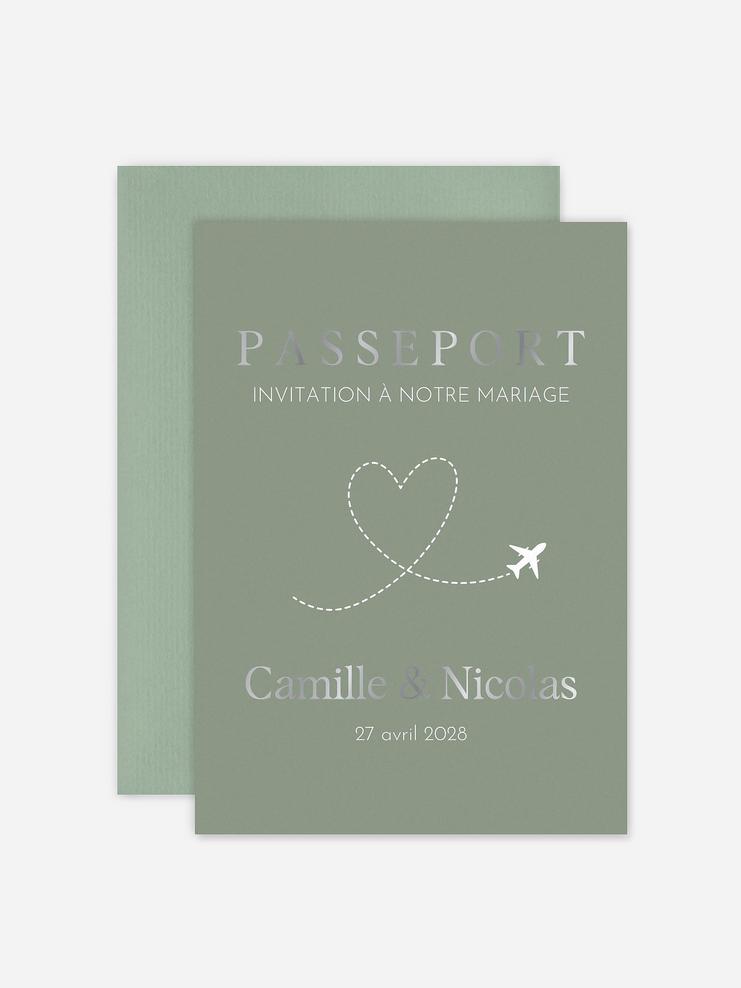 Faire-part de mariage Passeport de l'amour