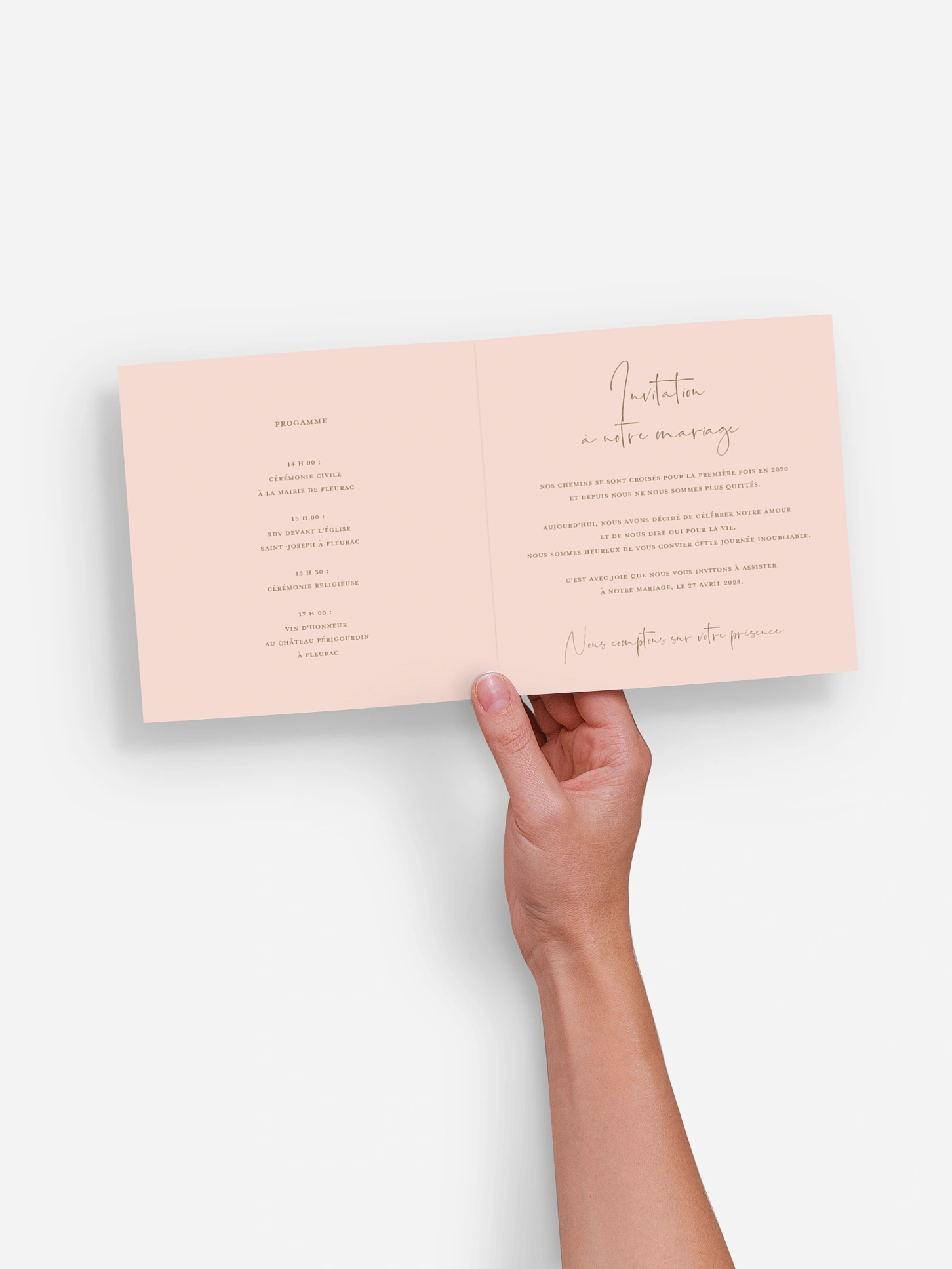 Faire-part de mariage Orient Chic