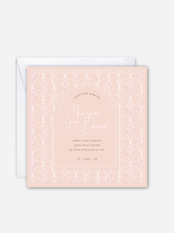Faire-part de mariage Orient Chic
