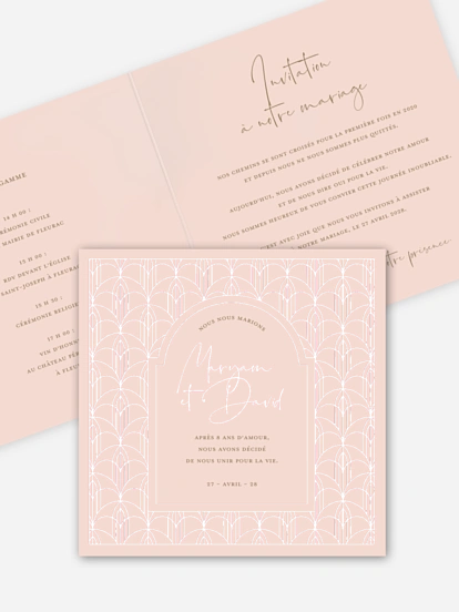 Faire-part de mariage Orient Chic
