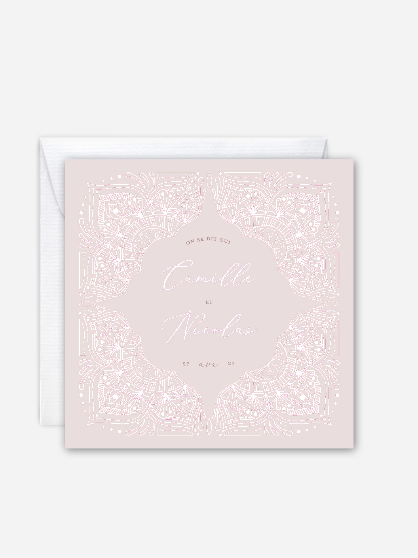 Faire-part de mariage Fleur orientale
