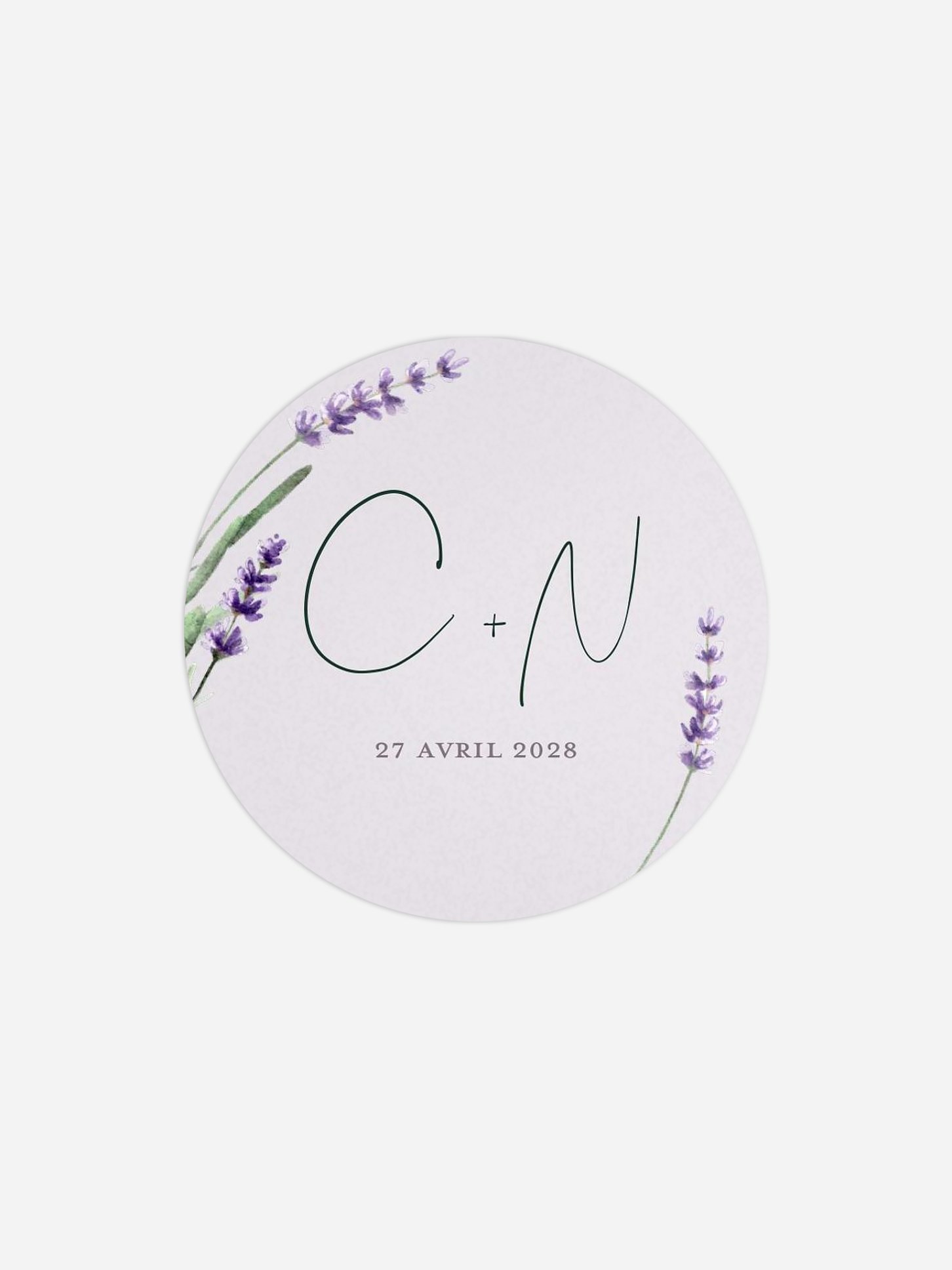 Étiquette cadeau mariage Un air de provence