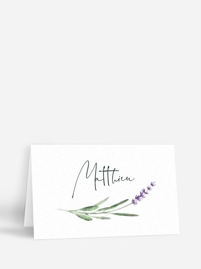 Marque-place mariage Un air de provence