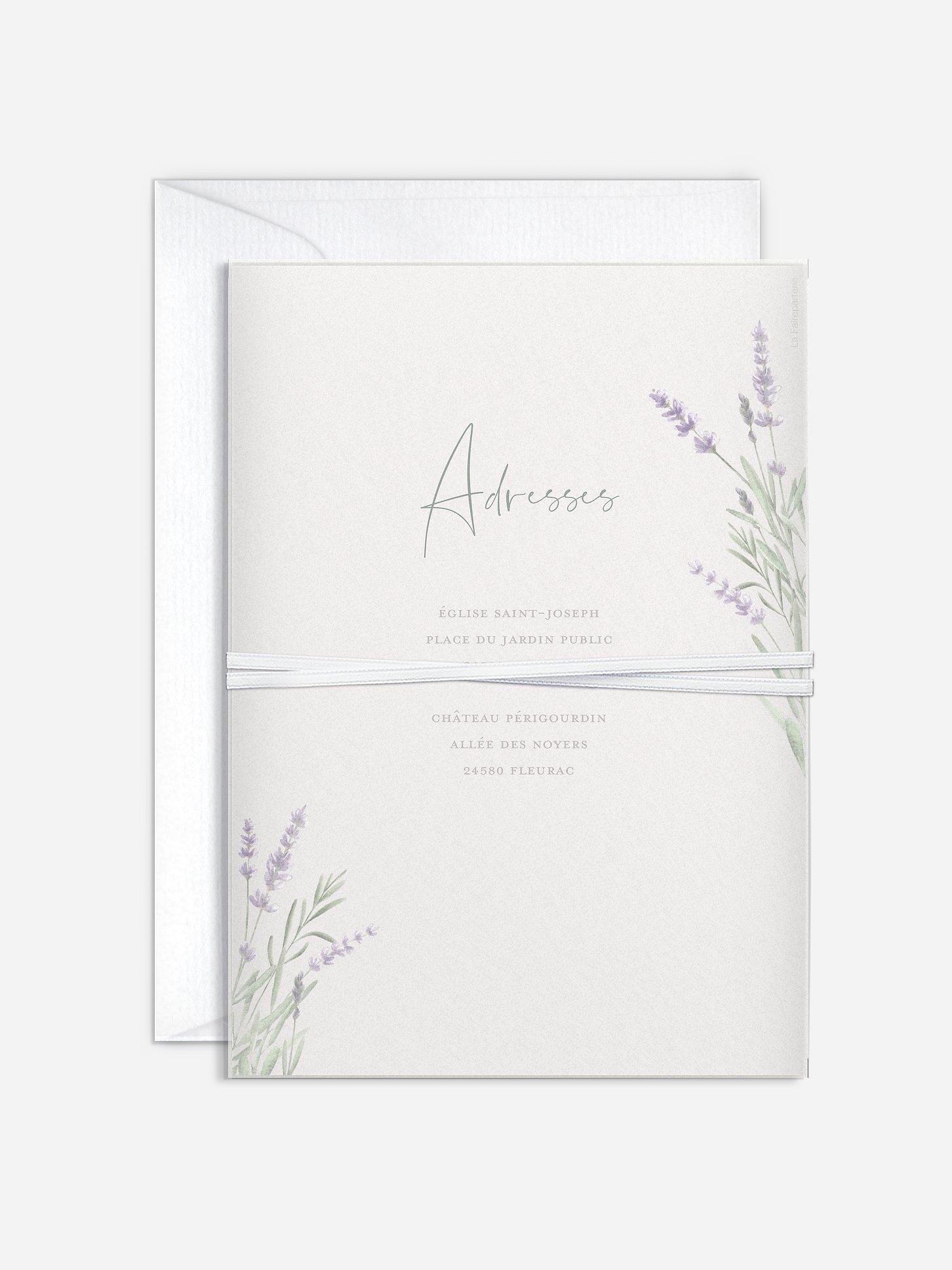Faire-part de mariage Un air de provence