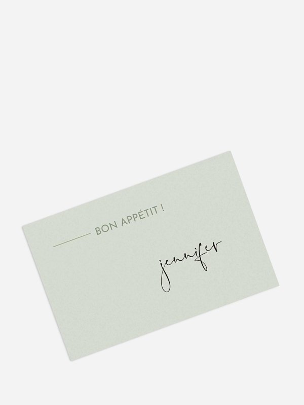 Marque-place mariage Romance moderne