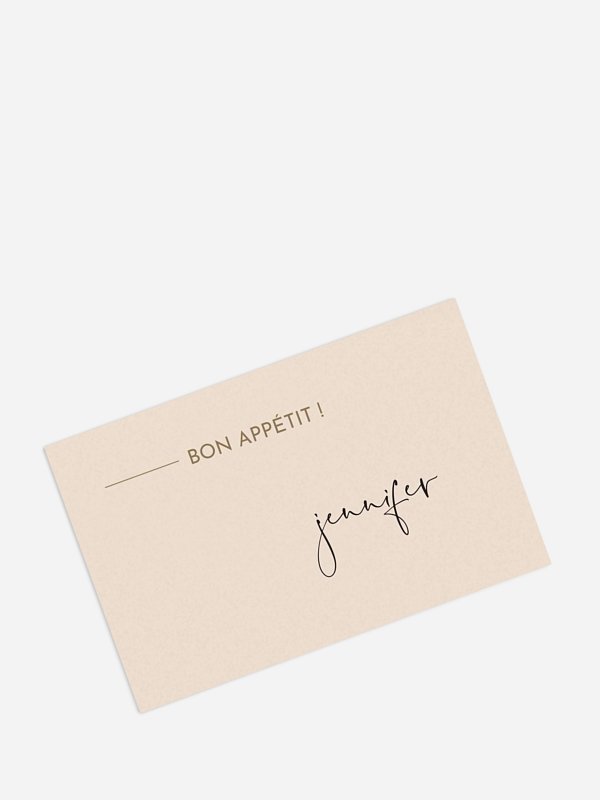 Marque-place mariage Romance moderne