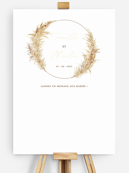 Poster bienvenue mariage Signature 3