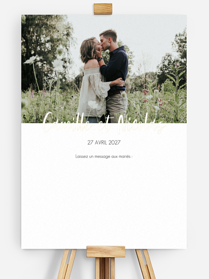 Poster bienvenue mariage Signature 4