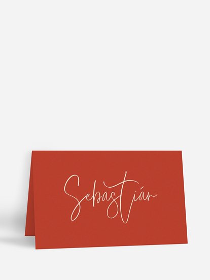 Marque-place mariage Typo élégante