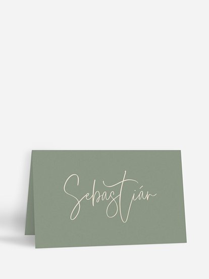 Marque-place mariage Typo élégante