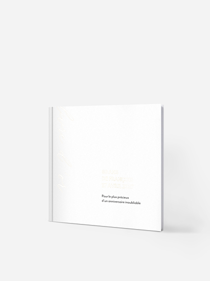 Livre d'or anniversaire Typo minimaliste