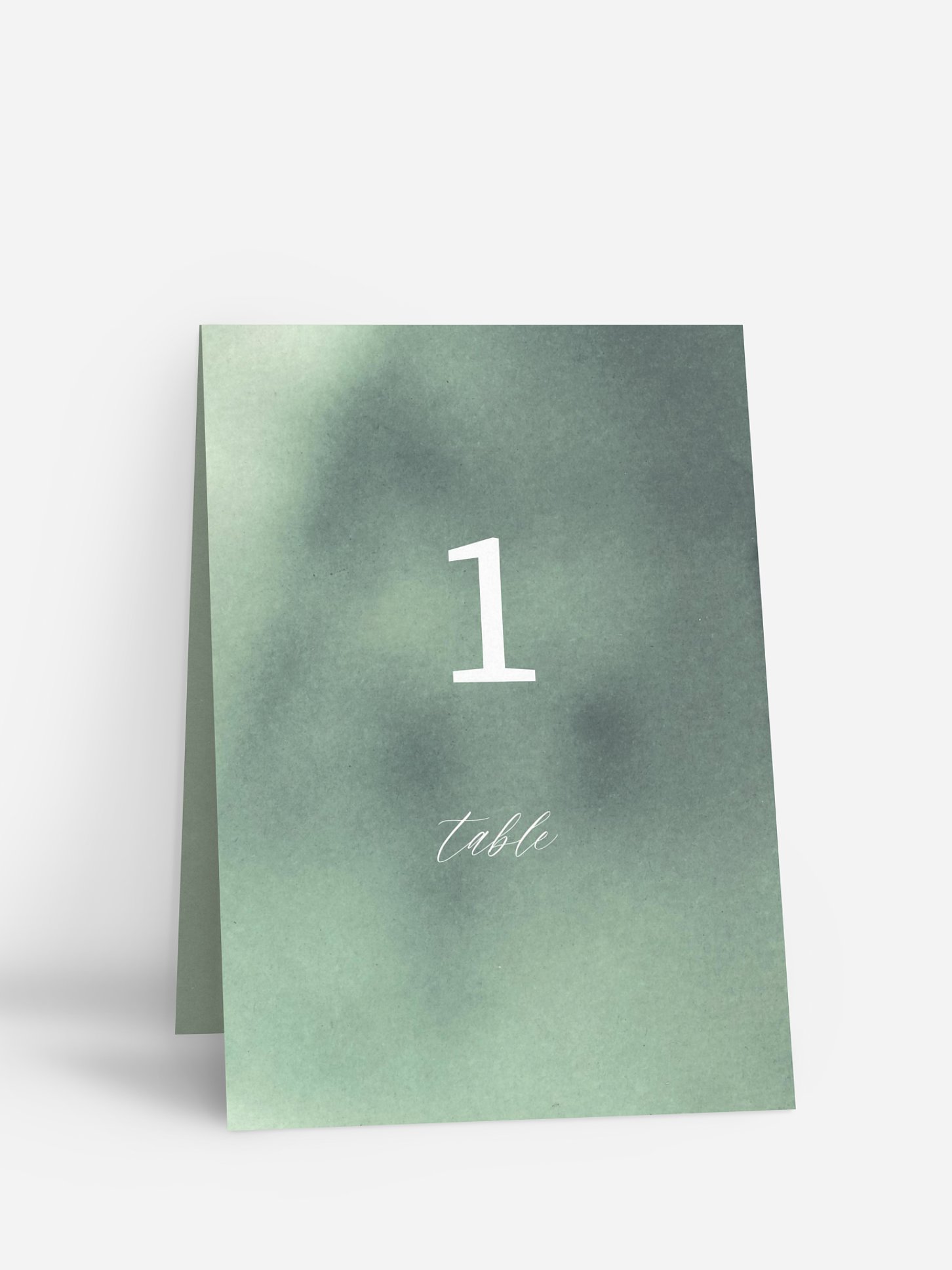 Numéro de table mariage Brume élégante