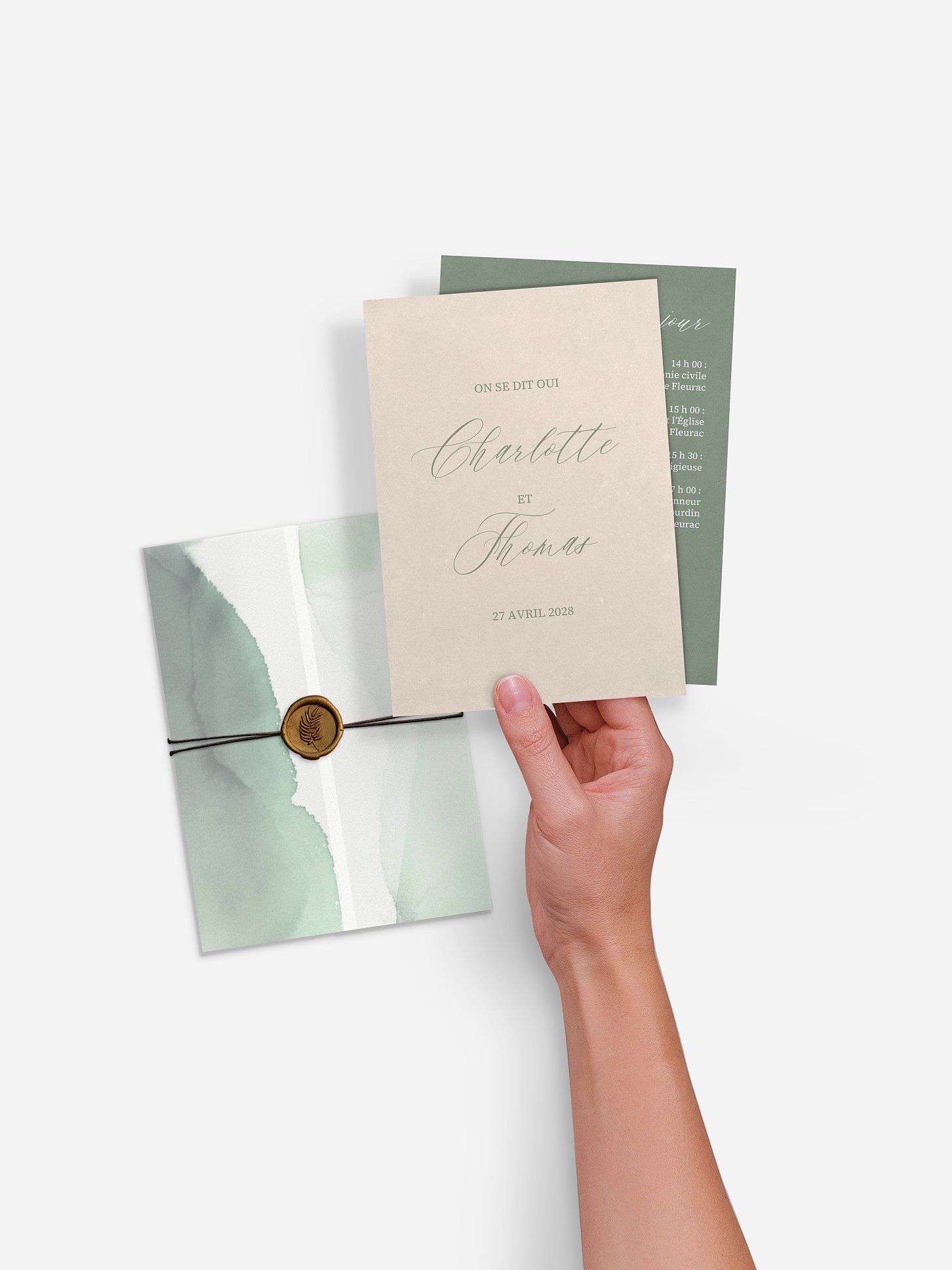 Faire-part de mariage Brume élégante