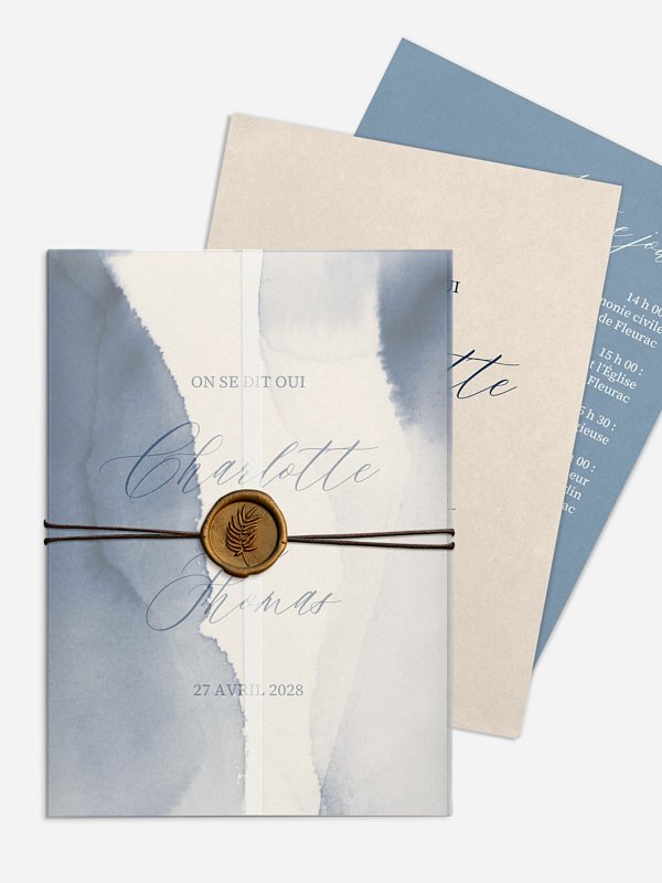 Faire-part de mariage Brume élégante