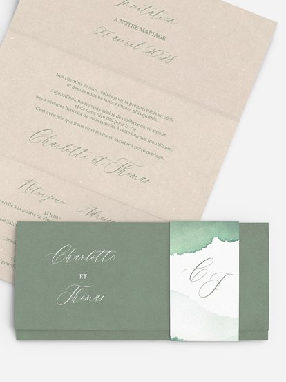 Faire-part de mariage Brume élégante