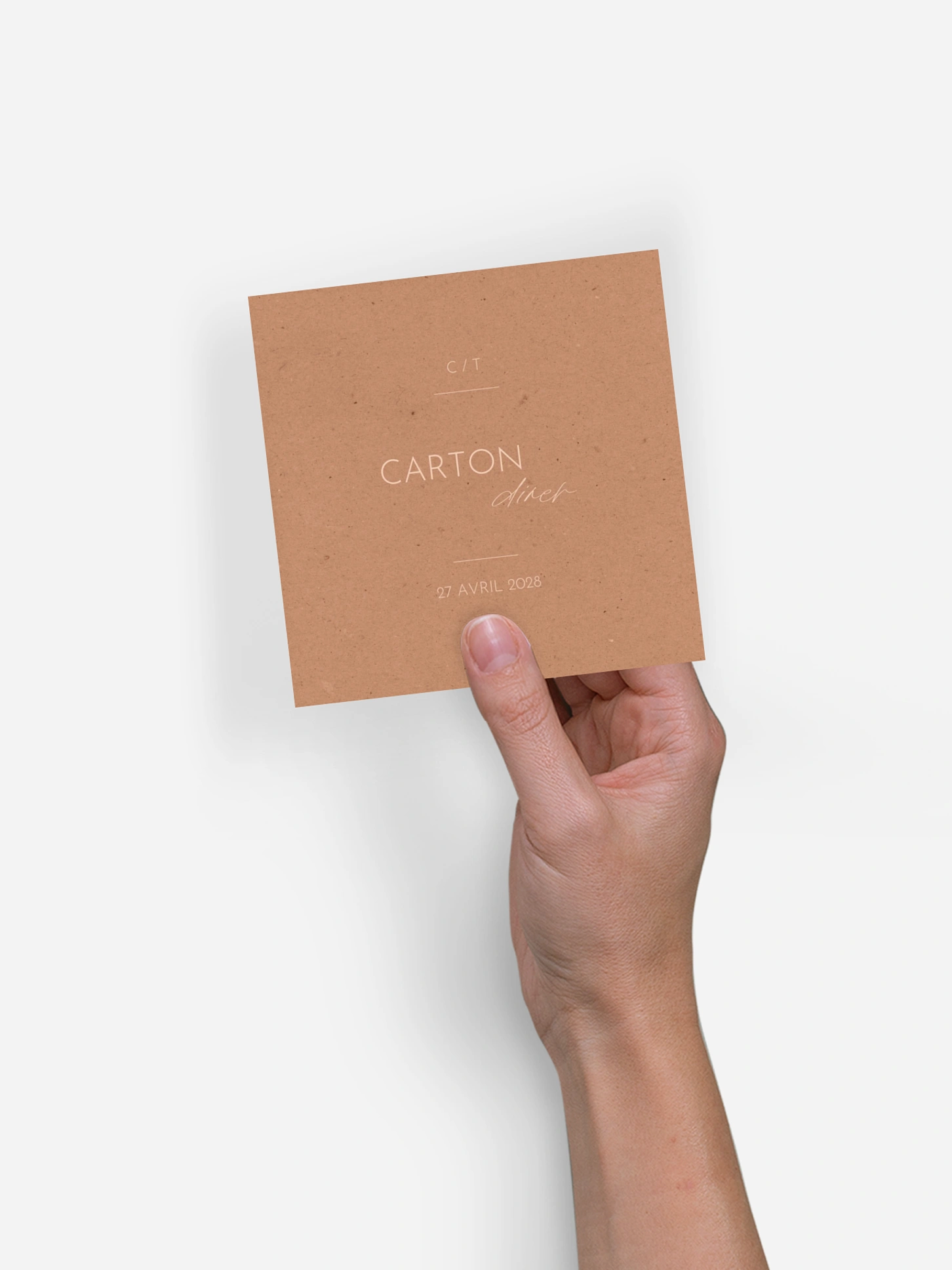 Carton d'invitation Duo coloré