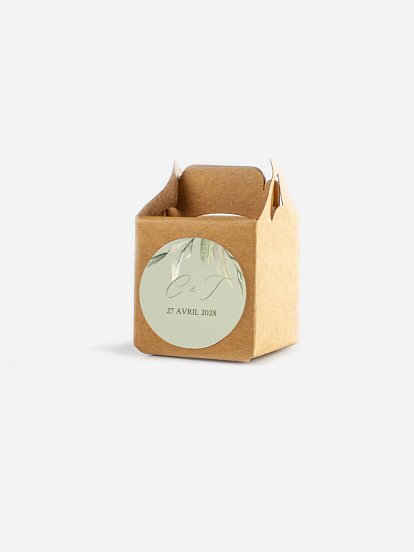 Étiquette cadeau mariage Effluve d'oliviers