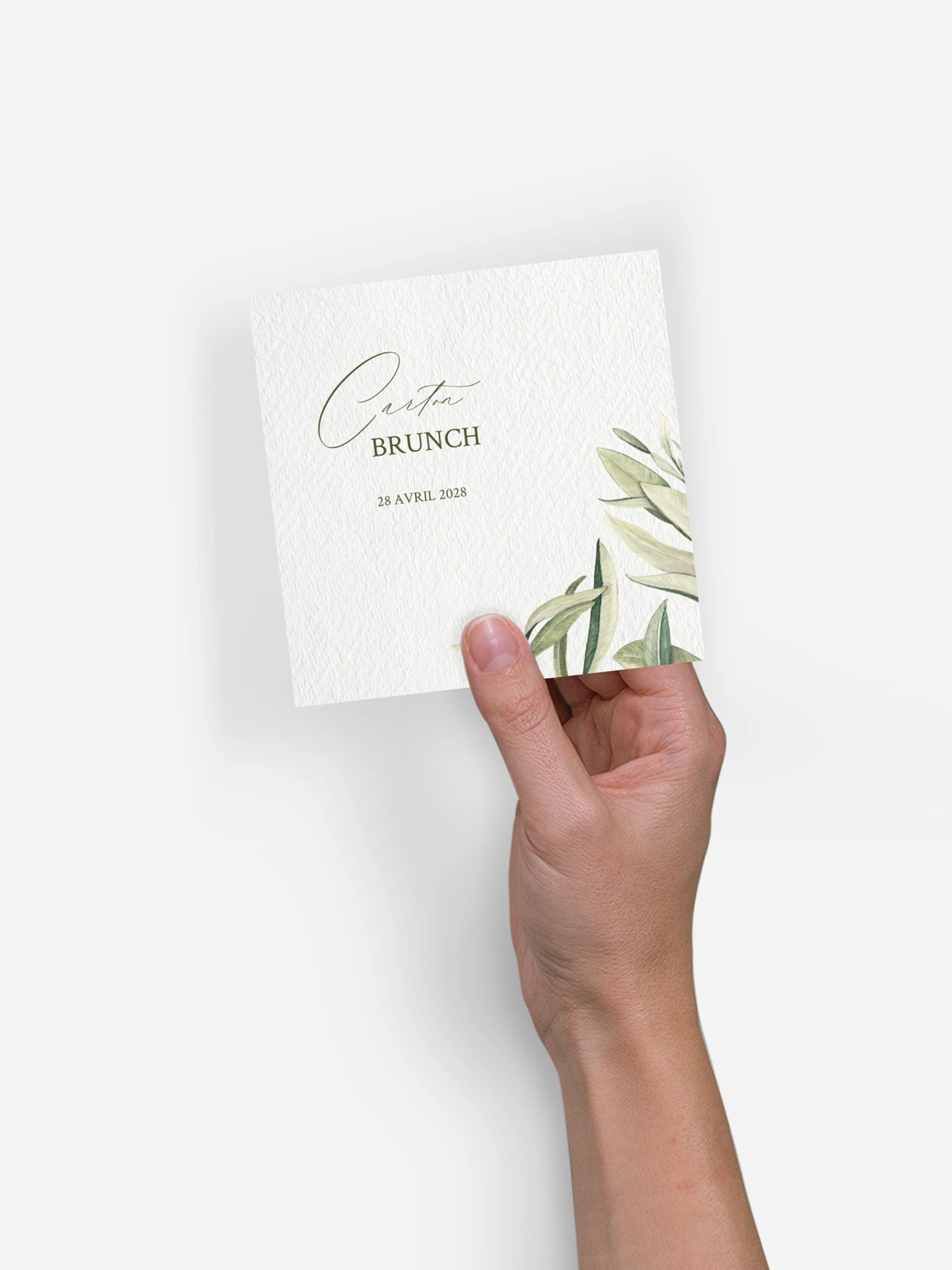 Carte brunch Effluve d'oliviers