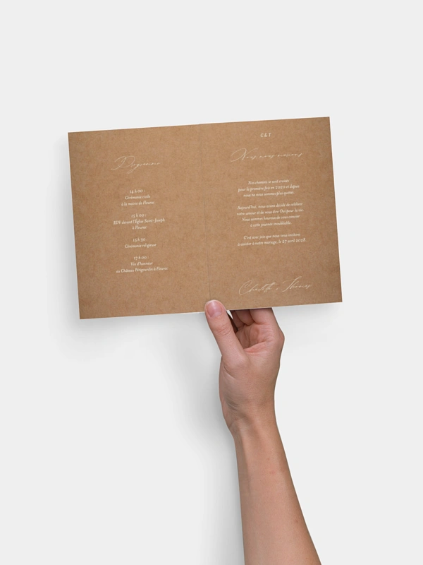 Faire-part de mariage Arche du bonheur