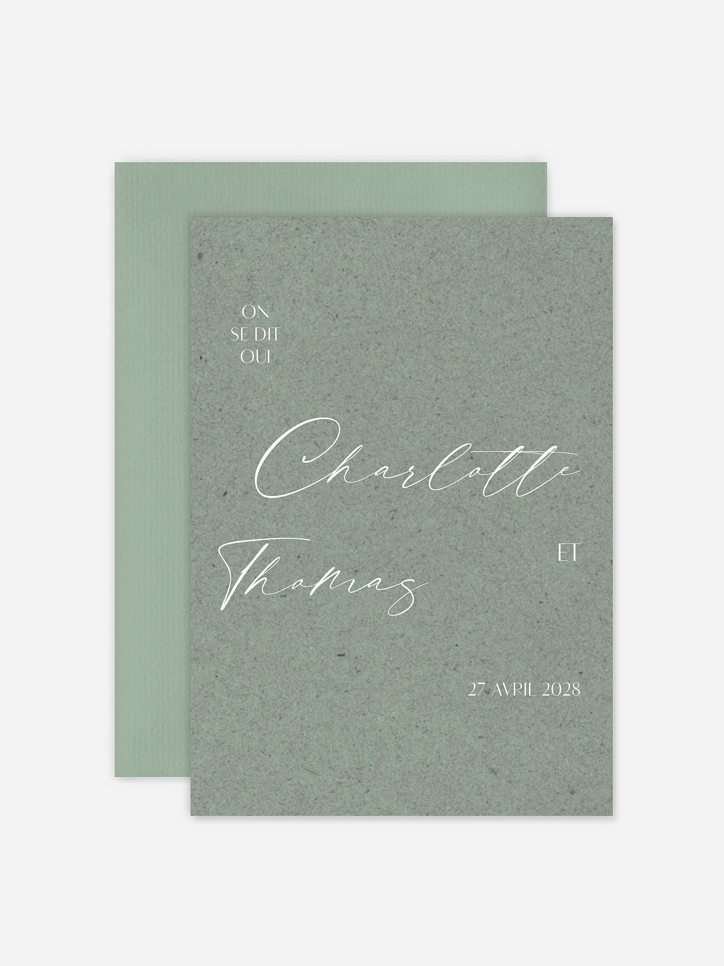Faire-part de mariage Élégance manuscrite