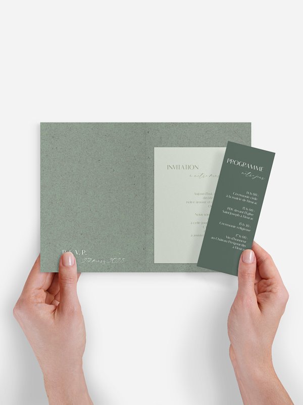 Faire-part de mariage Élégance manuscrite